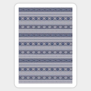 Granny’s Fairisle - Grey Sticker